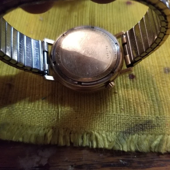 Rare Vintage 60s Bulova Accutron MO 14k Gold Filled Mens Watch - Picture 7 of 9